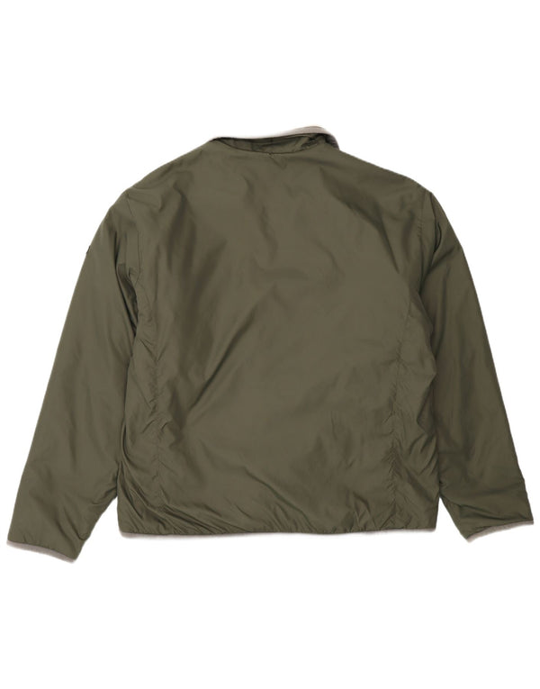 Napapijri Mens Geographic Reversible Jacket UK 40 Large Khaki