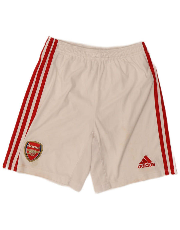 Adidas Garçons Arsenal Graphic Sport Shorts 13-14 ans Blanc Polyester