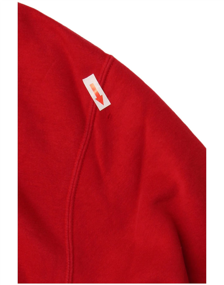 Jordan Mens Hoodie Jumper Medium Red Cotton