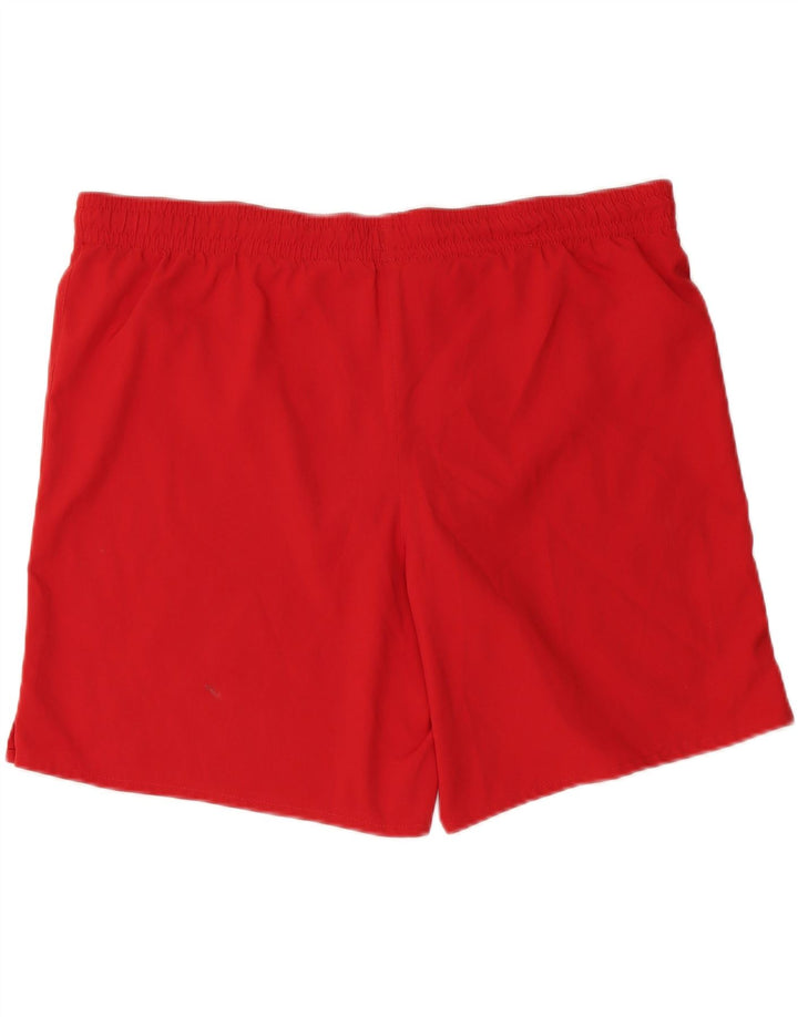 Pantaloncini sportivi NIKE Dri Fit da uomo in poliestere rosso medio