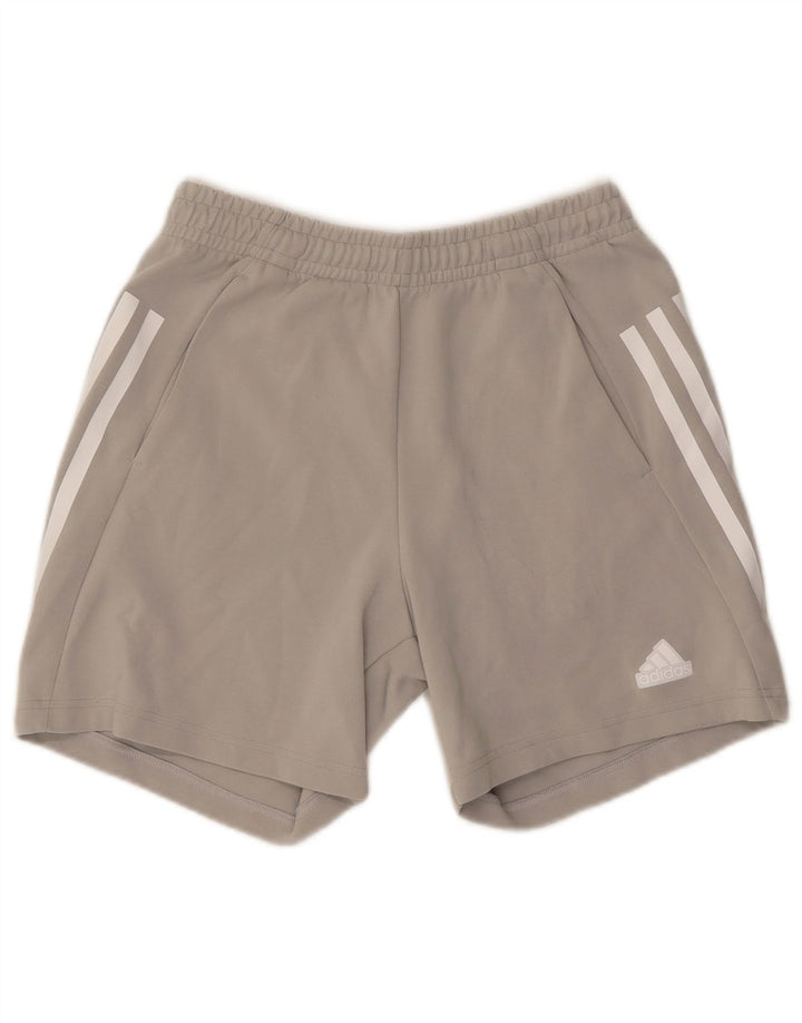 ADIDAS Mens Sport Shorts Medium Grey Polyester