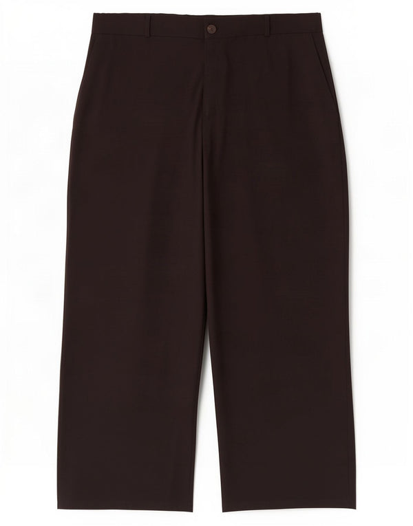 Zara kvinders højtaljede chinobukser med brede ben 2XL W34 L29 sort polyester