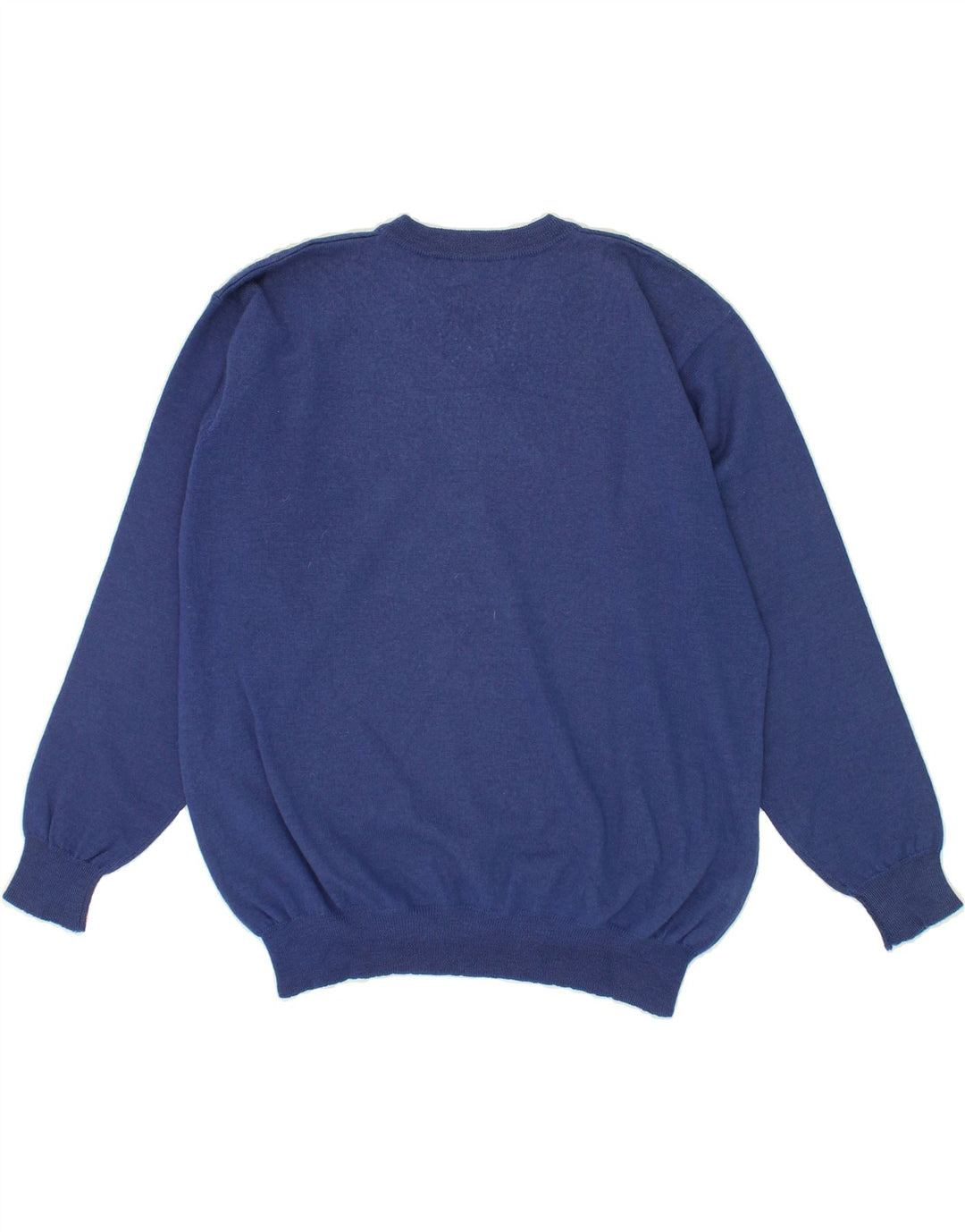 FILA Mens V-Neck Jumper Sweater IT 50 Medium Blue Wool Vintage Fila and Second-Hand Fila from Messina Hembry 