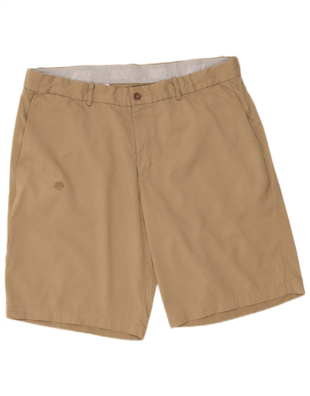 Nike Mens Dri Fit Chino Shorts W36 Large Beige Polyester