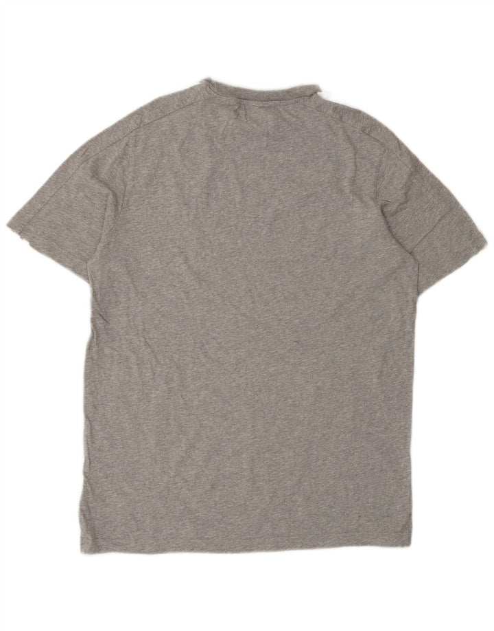 Adidas T-shirt top mellem grå bomuld til mænd