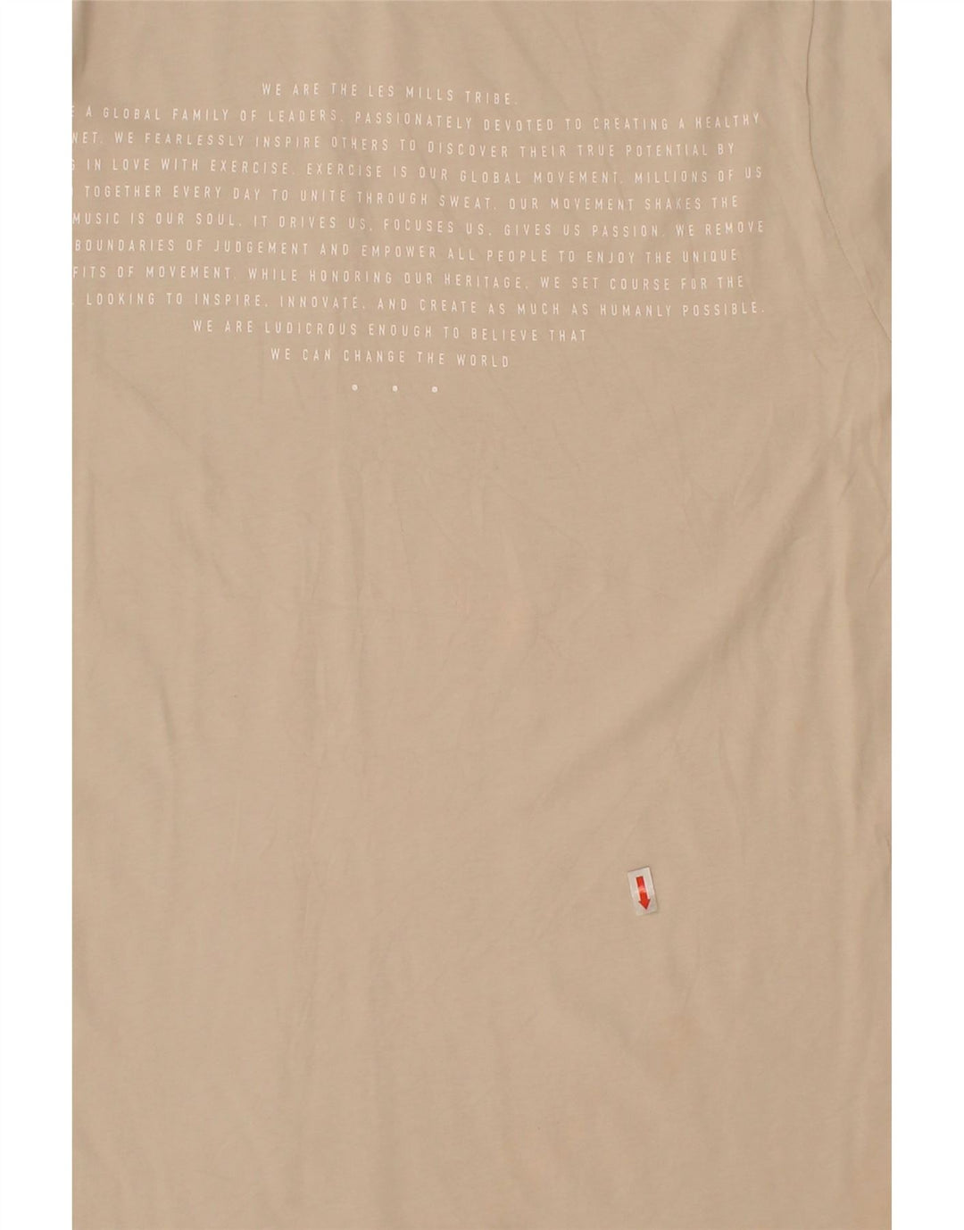 REEBOK Mens Graphic T-Shirt Top Medium Beige Cotton Vintage Reebok and Second-Hand Reebok from Messina Hembry 