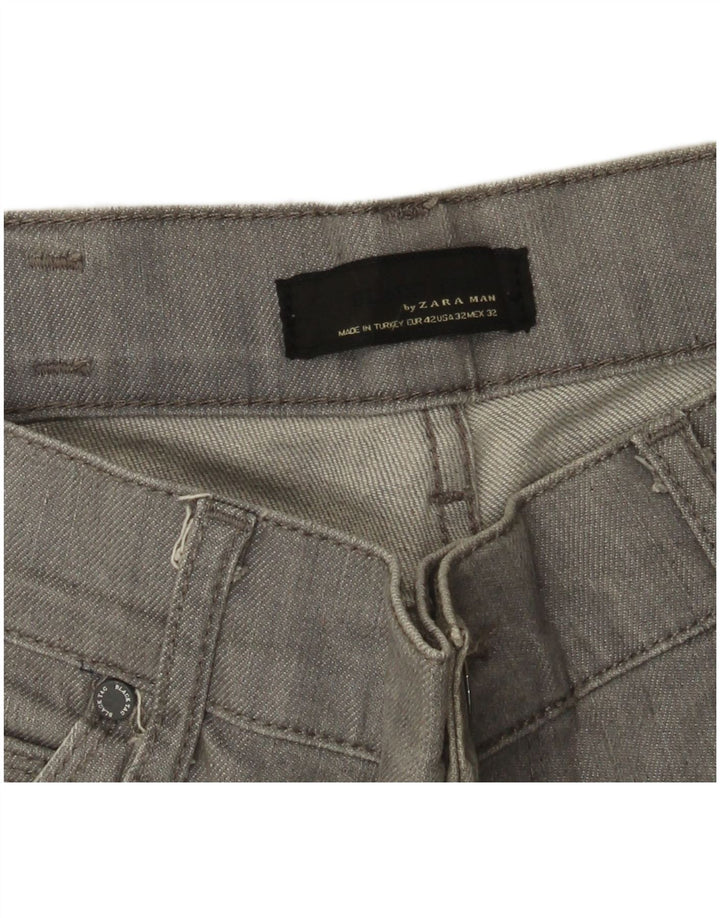Zara Jean droit pour homme EU 42 Large W32 L32 Gris