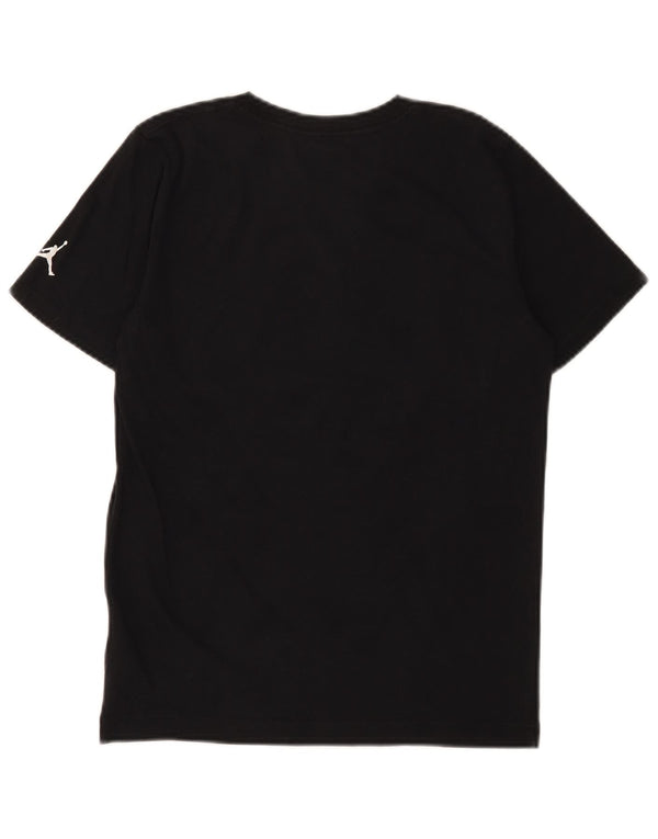 Jordan Boys Graphic T-Shirt Top 12-13 Years Large Black Cotton