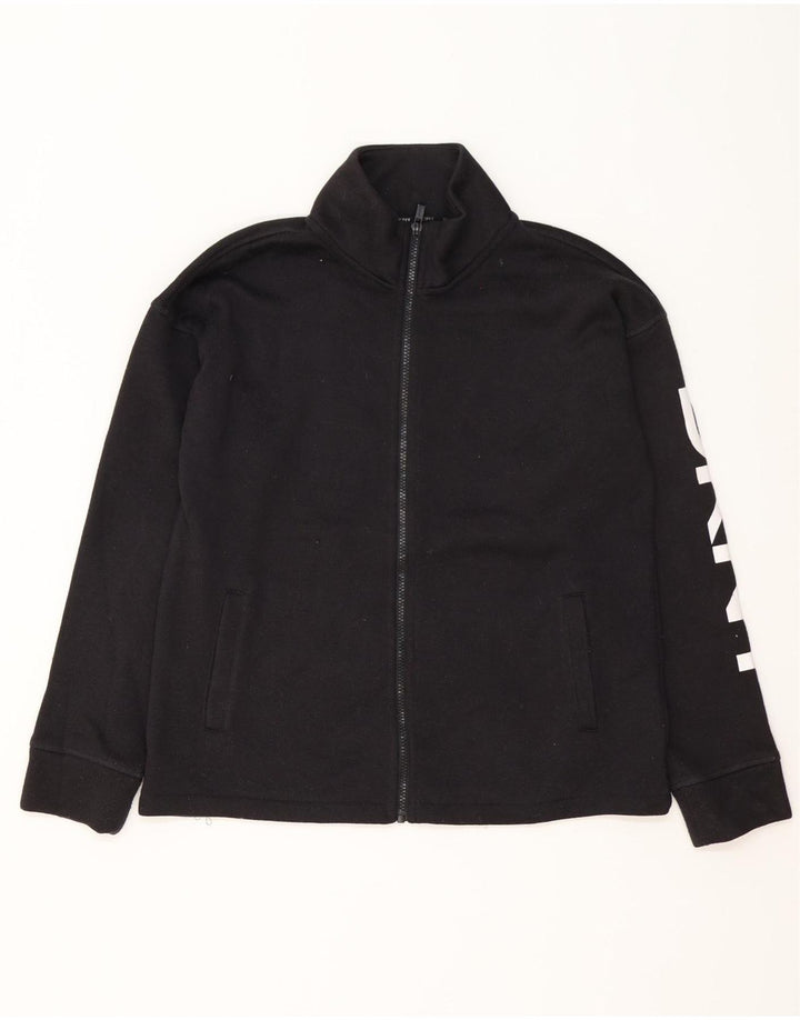 Dkny Mens Graphic Tracksuit Top Jacket Medium Black Polyester