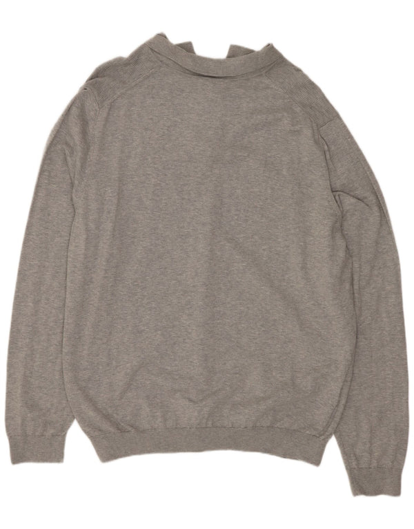 Marks & Spencer Jersey con cuello tipo polo para hombre XL Algodón gris
