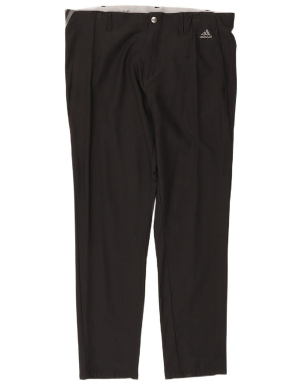 Adidas Herren Slim Chino Hose W36 L32 Schwarzes Nylon