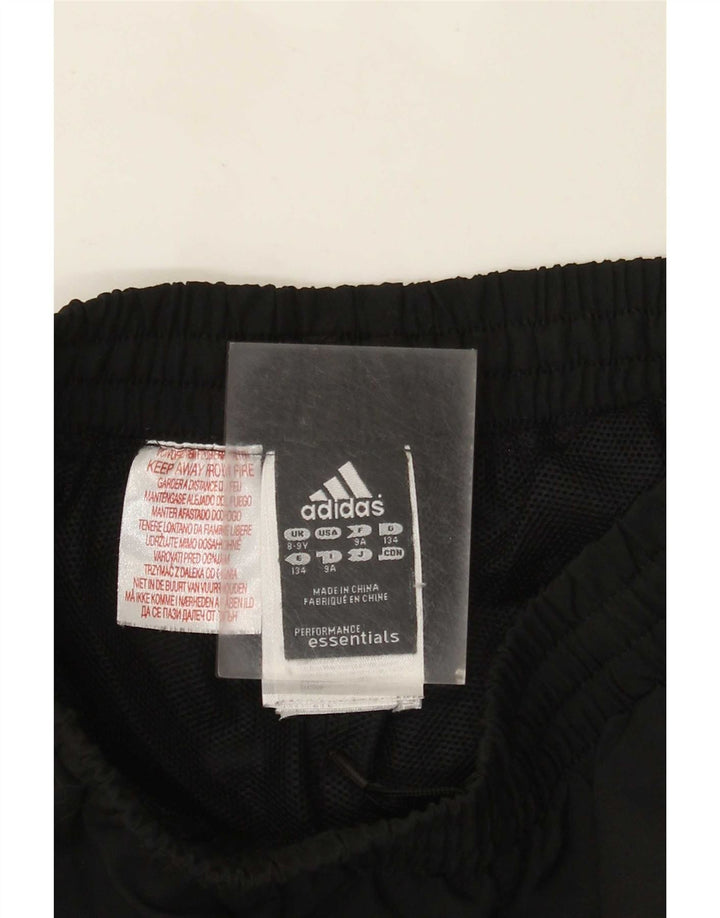 Pantaloni della tuta da ragazzo Adidas 8-9 anni in poliestere nero