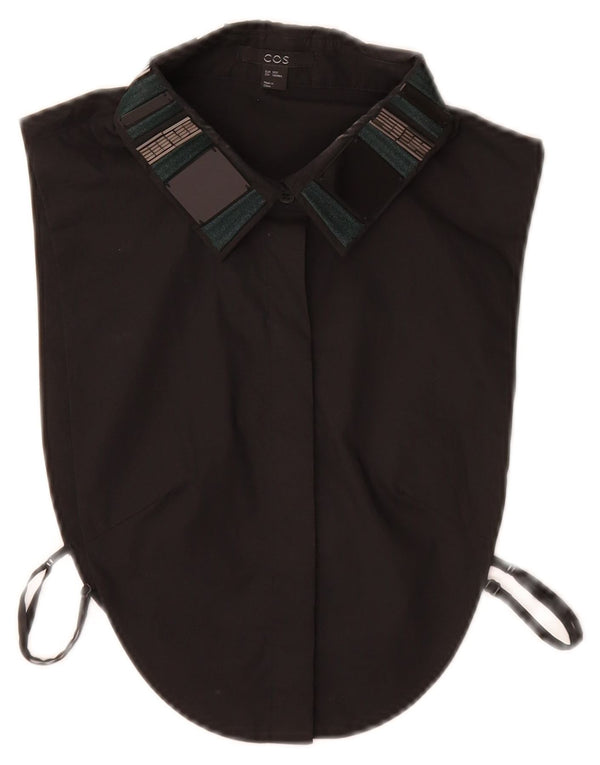 Cos Chemise fausse col amovible pour femme XS en coton noir