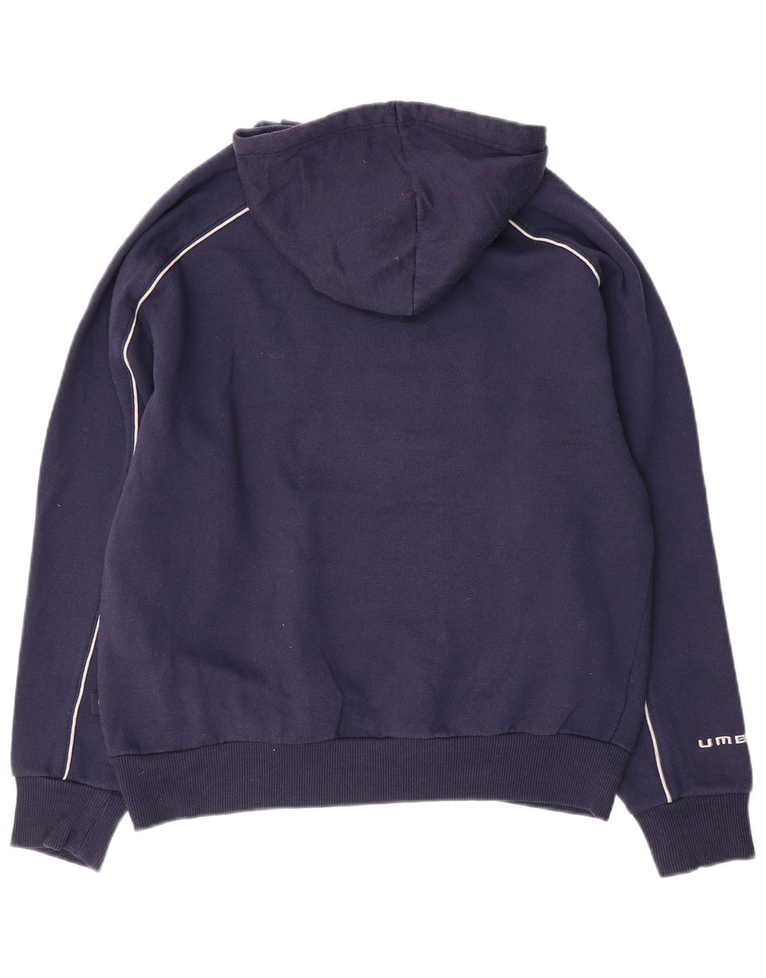 Umbro Mens Hoodie Jumper Small Navy Blue Polyester