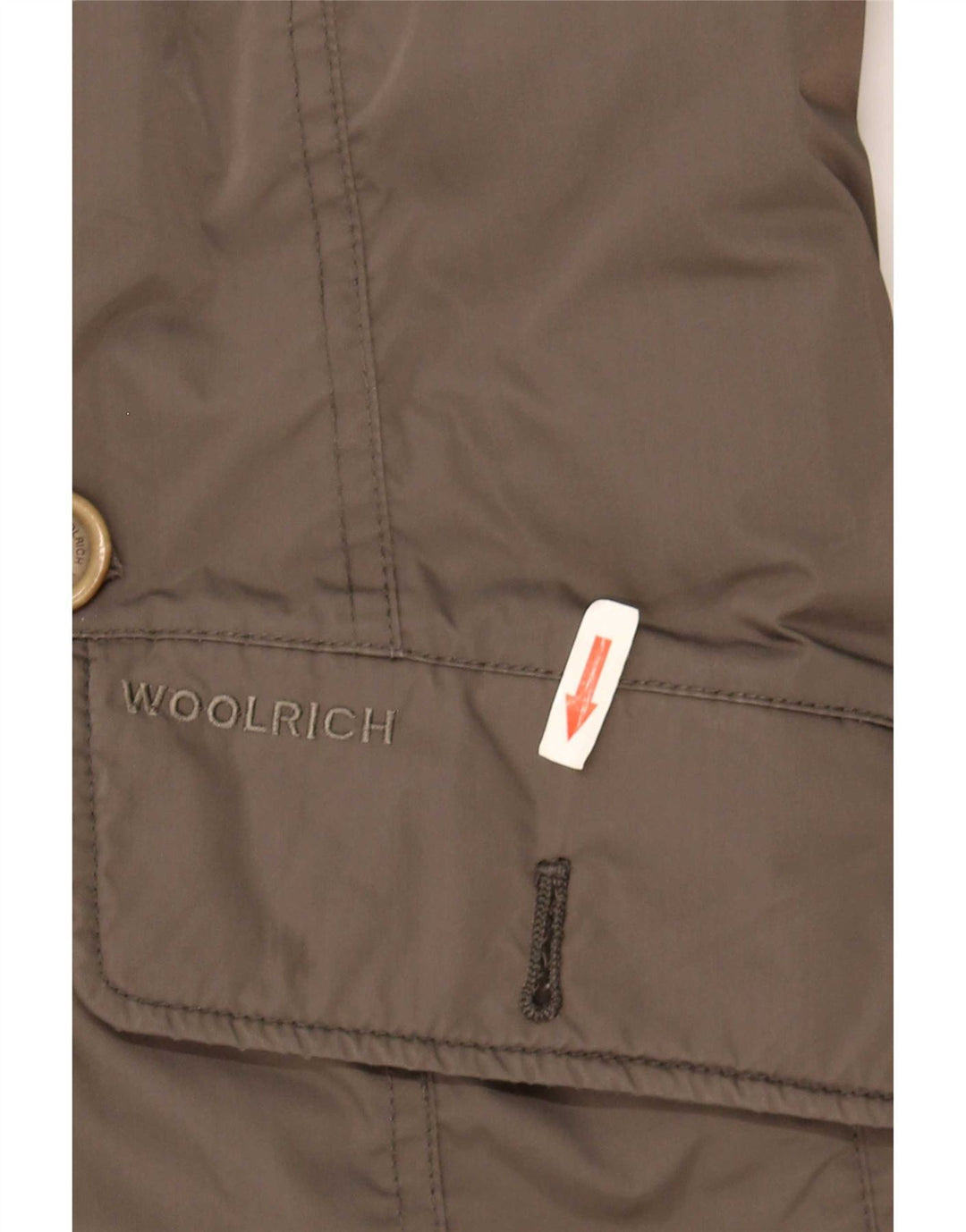 Sobretudo feminino Woolrich UK 16 grande cáqui