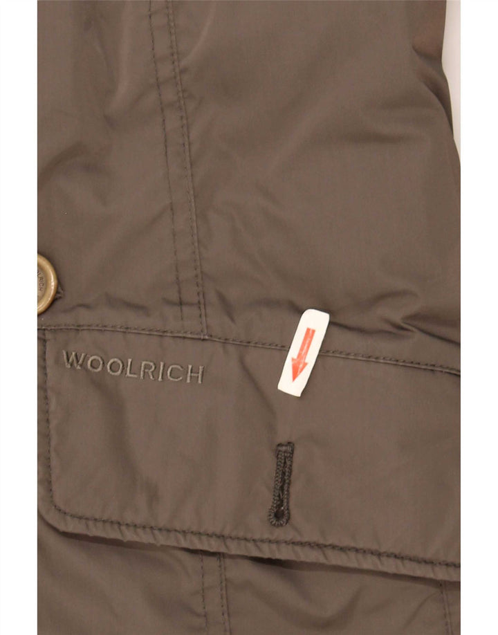 Sobretudo feminino Woolrich UK 16 grande cáqui