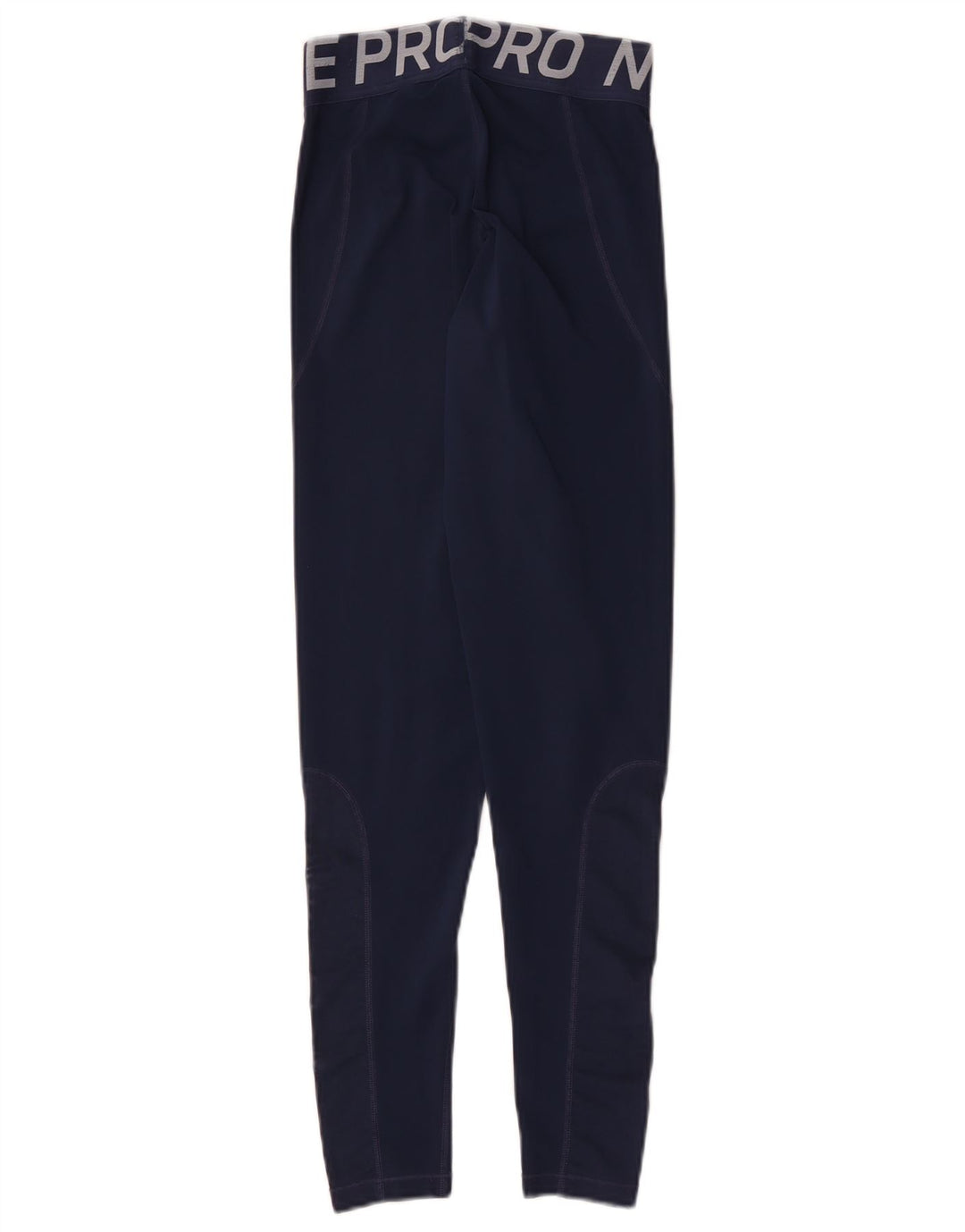 Nike Womens Dri Fit Graphic Leggings UK 8 Small  Navy Blue Polyester