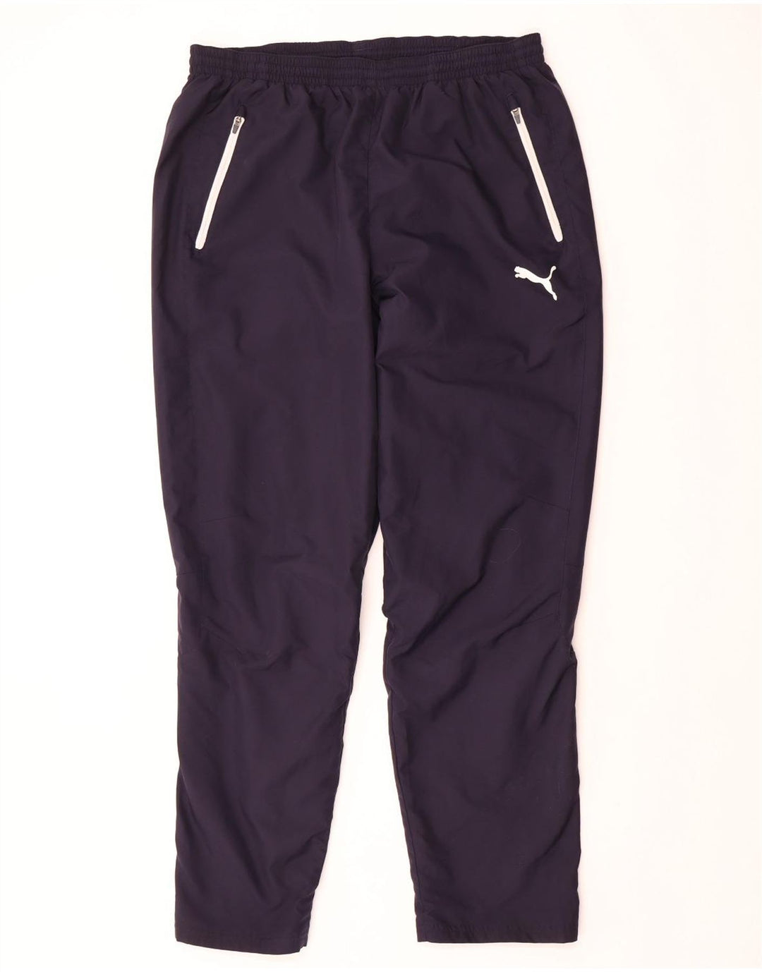 PUMA Mens Tracksuit Trousers Large  Navy Blue Polyester