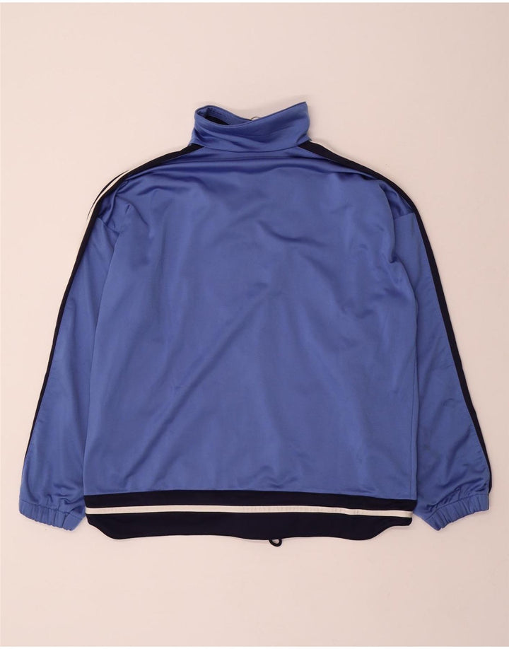 DIADORA Womens Tracksuit Top Jacket UK 12 Medium Blue Colourblock