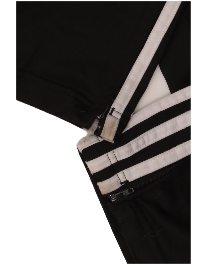 Adidas Mens Tracksuit Trousers Medium Black Polyester