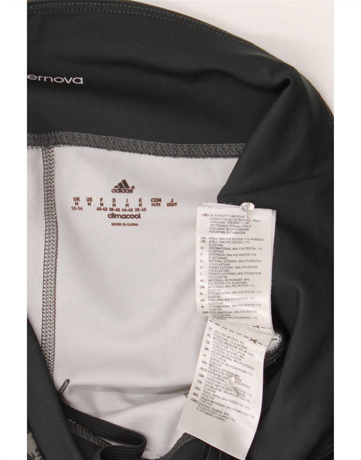 Adidas női Climacool absztrakt mintás leggings UK 12/14 közepes zöld