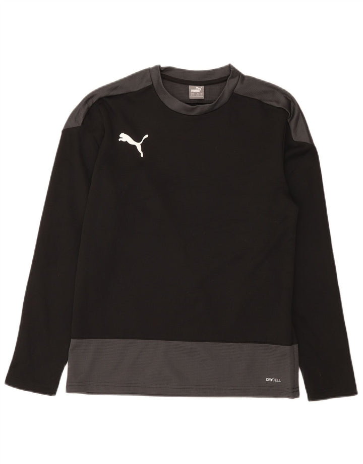 Puma Boys Top Langærmet 13-14 år Sort Colourblock Polyester