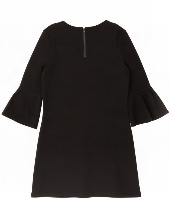 Sun68 Rochie schimbătoare pentru femei cu mâneci 3/4 UK 10 Bumbac negru mic