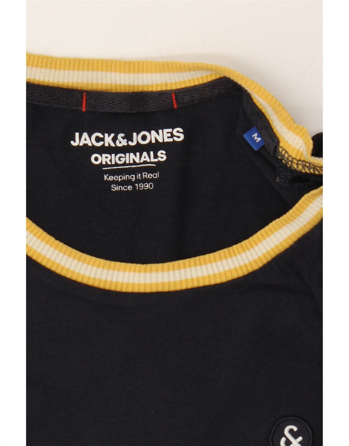 JACK & JONES Mens T-Shirt Top Medium Navy Blue Cotton Vintage Jack & Jones and Second-Hand Jack & Jones from Messina Hembry 