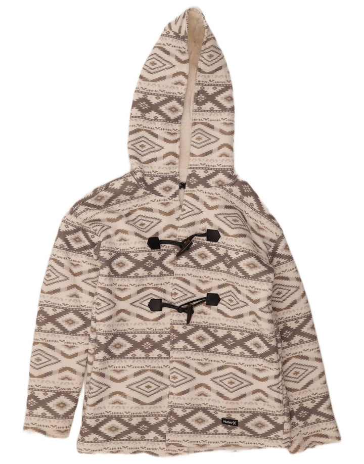Damska kurtka oversize Hurley UK 6 XS Szara Argyle/Diament Aztec