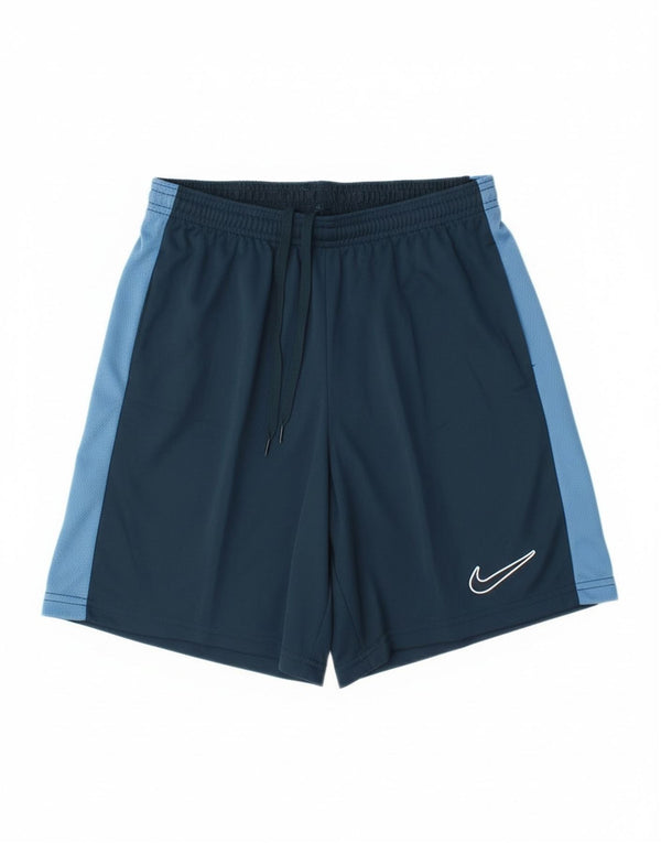 Nike Mens Dri Fit Slim Fit Sport Shorts Medium Navy Blue Colourblock