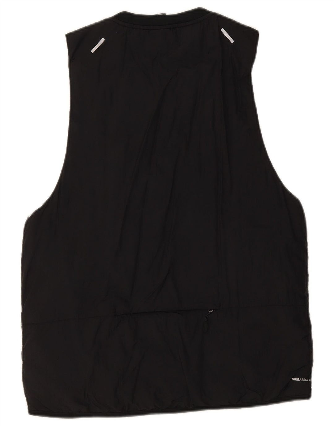 Gilet da corsa da uomo Nike UK 38 medio nero nylon