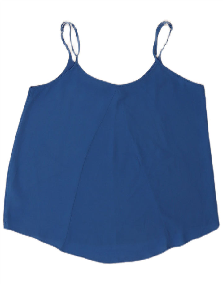 Top corto tipo camisola para mujer Oasis UK 44 Poliéster azul medio