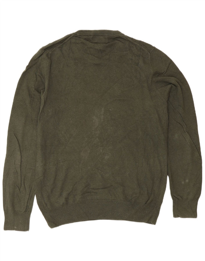 Marks & Spencer Herre sweater med rund hals, medium Khaki Bomuld