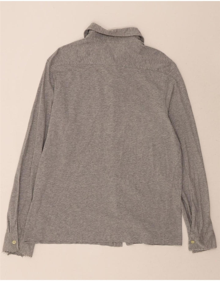 POLO RALPH LAUREN Mens Shirt Large Grey Cotton Vintage Polo Ralph Lauren and Second-Hand Polo Ralph Lauren from Messina Hembry 
