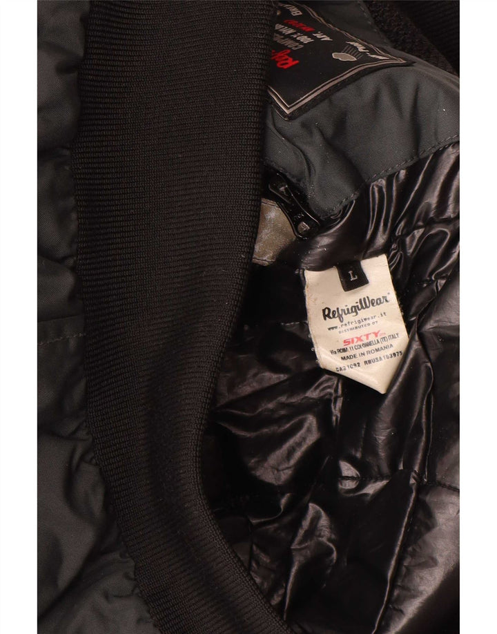 Giubbotto bomber da uomo Refrigiwear UK 40 Large grigio poliammide