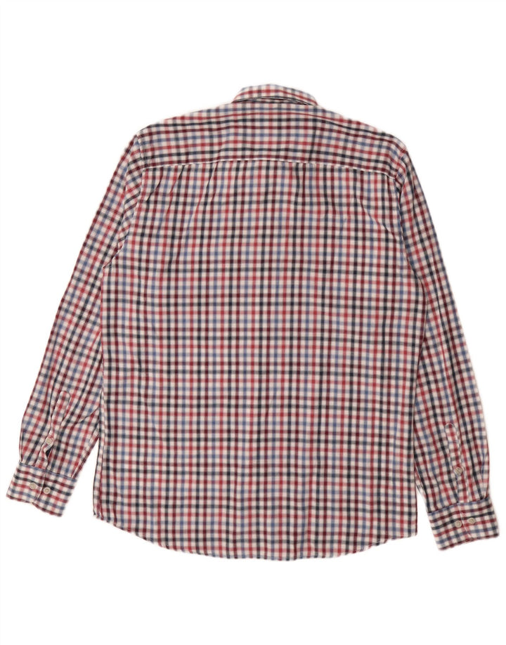 LERROS Mens Flannel Shirt Medium Red Check Cotton