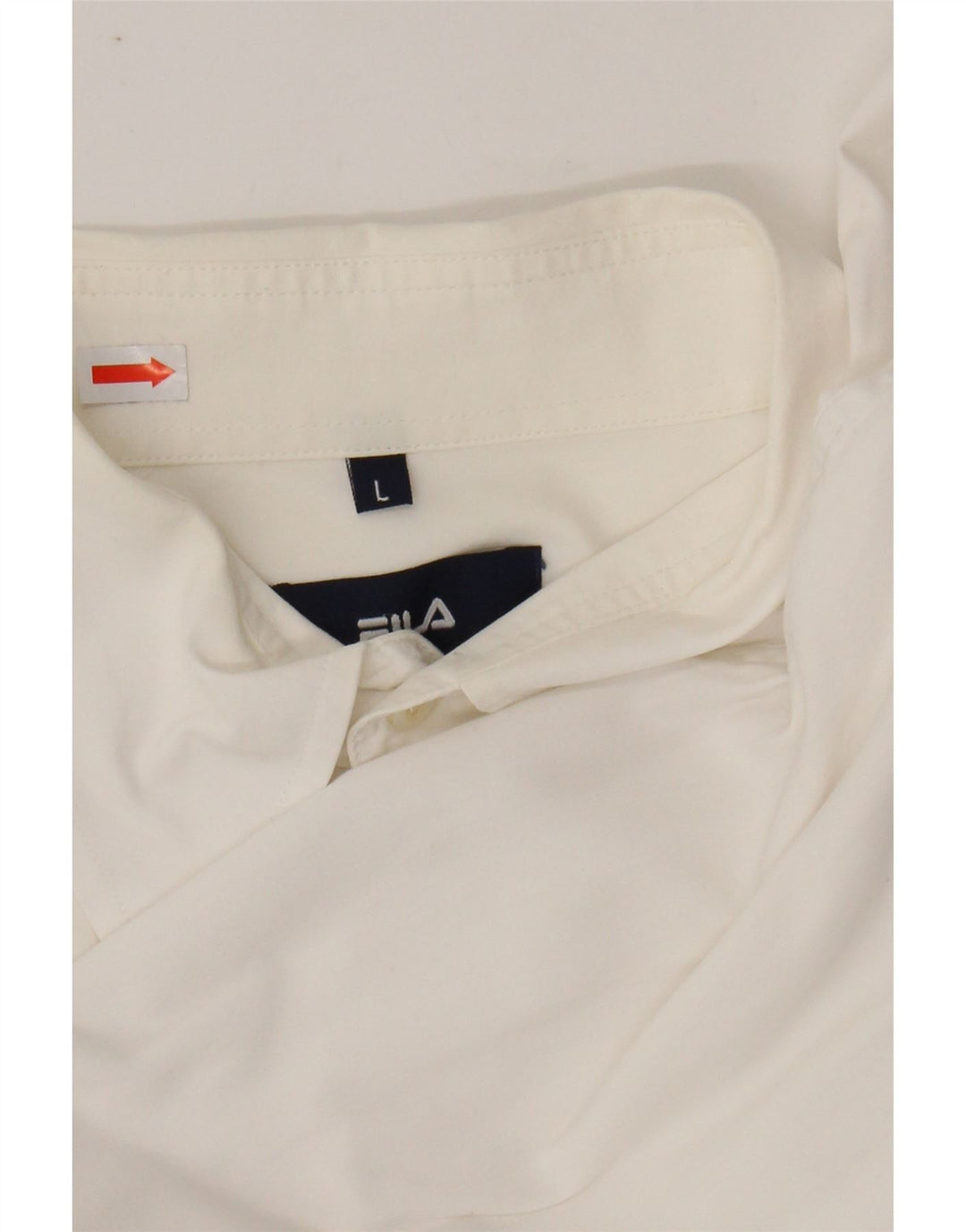 FILA Mens Shirt Large White Cotton