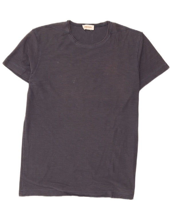Diesel Mens T-Shirt Top Medium Navy Blue Flecked