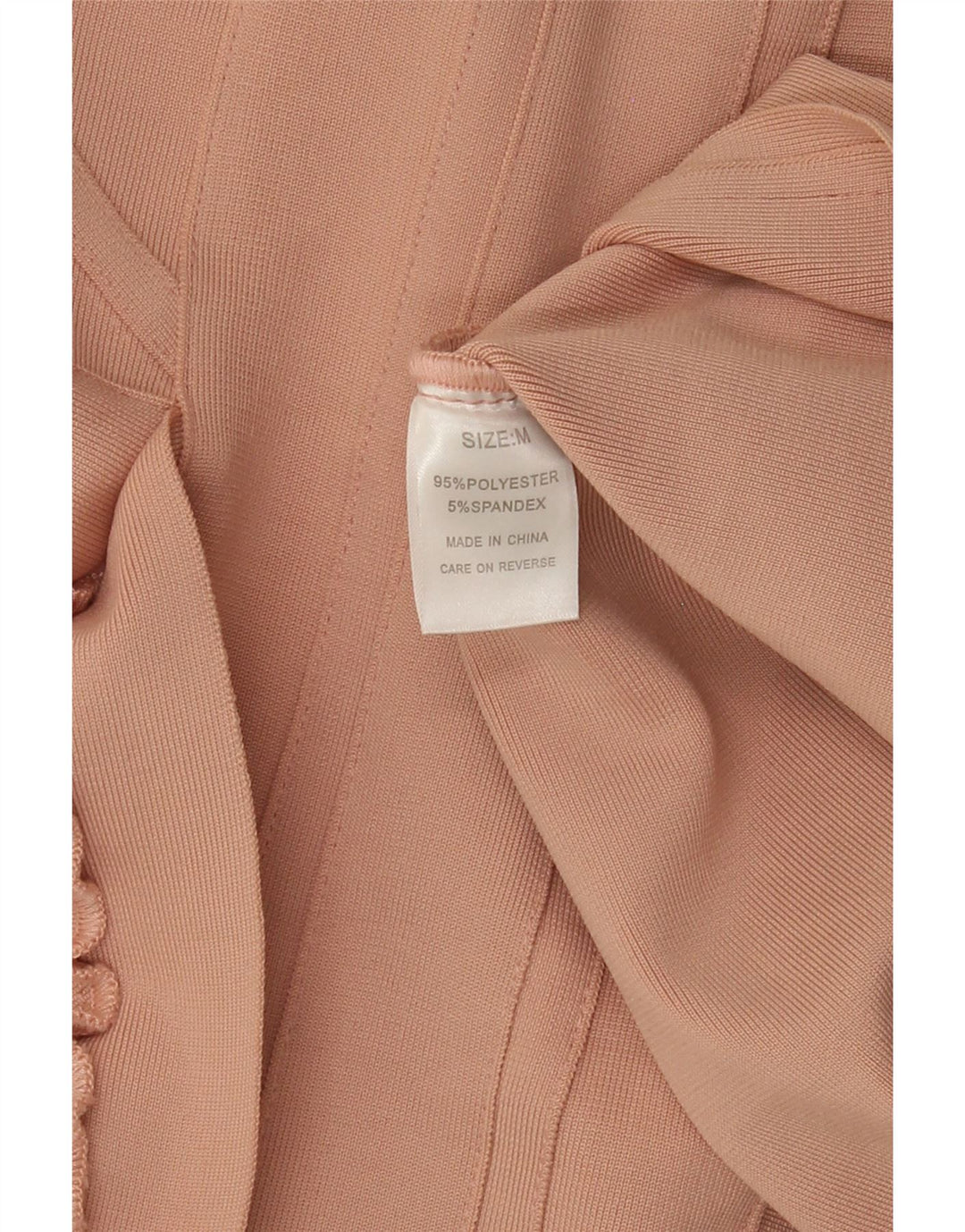 VINTAGE Womens Halter Bodycon Dress UK 12 Medium Pink Polyester Vintage Vintage and Second-Hand Vintage from Messina Hembry 
