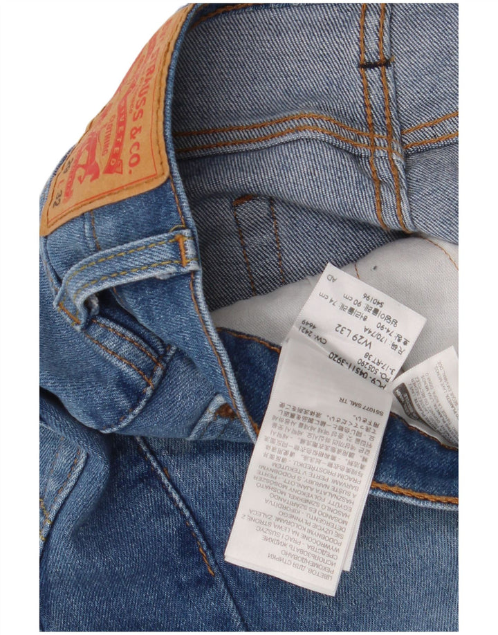 Jeans Levi's Uomo 511 Slim W29 L32 Cotone Blu