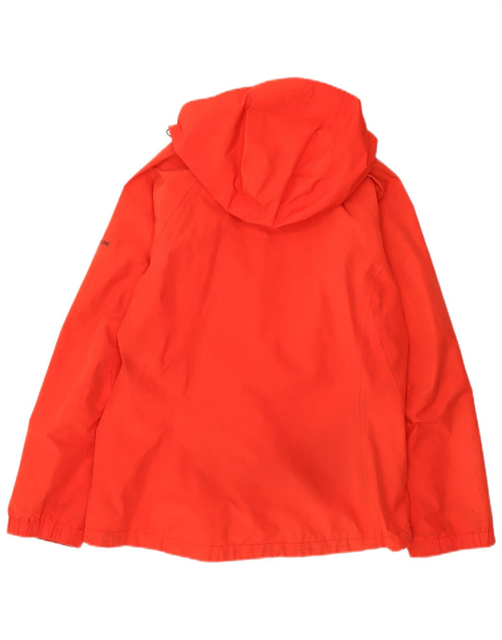 Columbia Womens Hooded Rain Jacket UK 16 Large Red Polyester