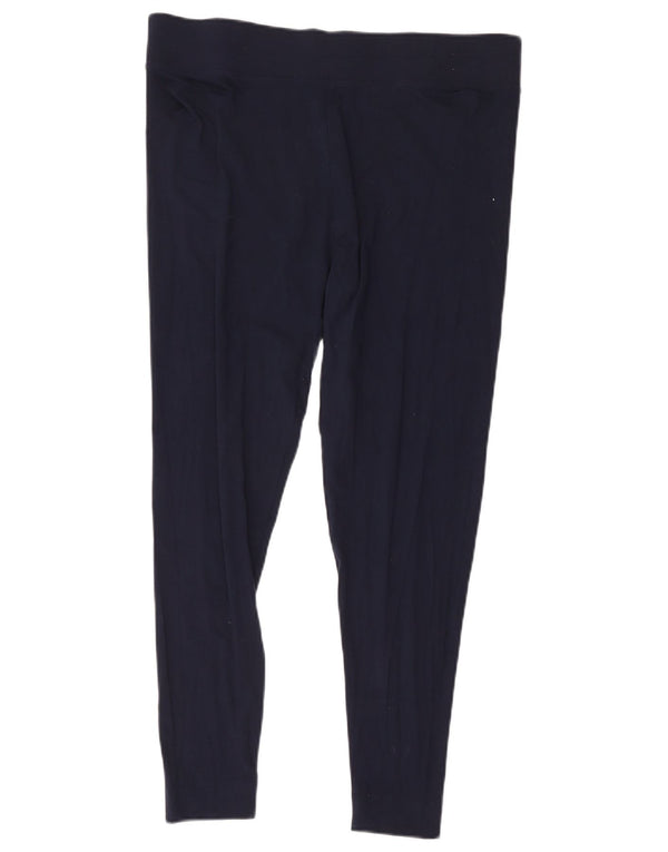 Marks & Spencer Damen Leggings UK 18 XL Marineblaue Viskose
