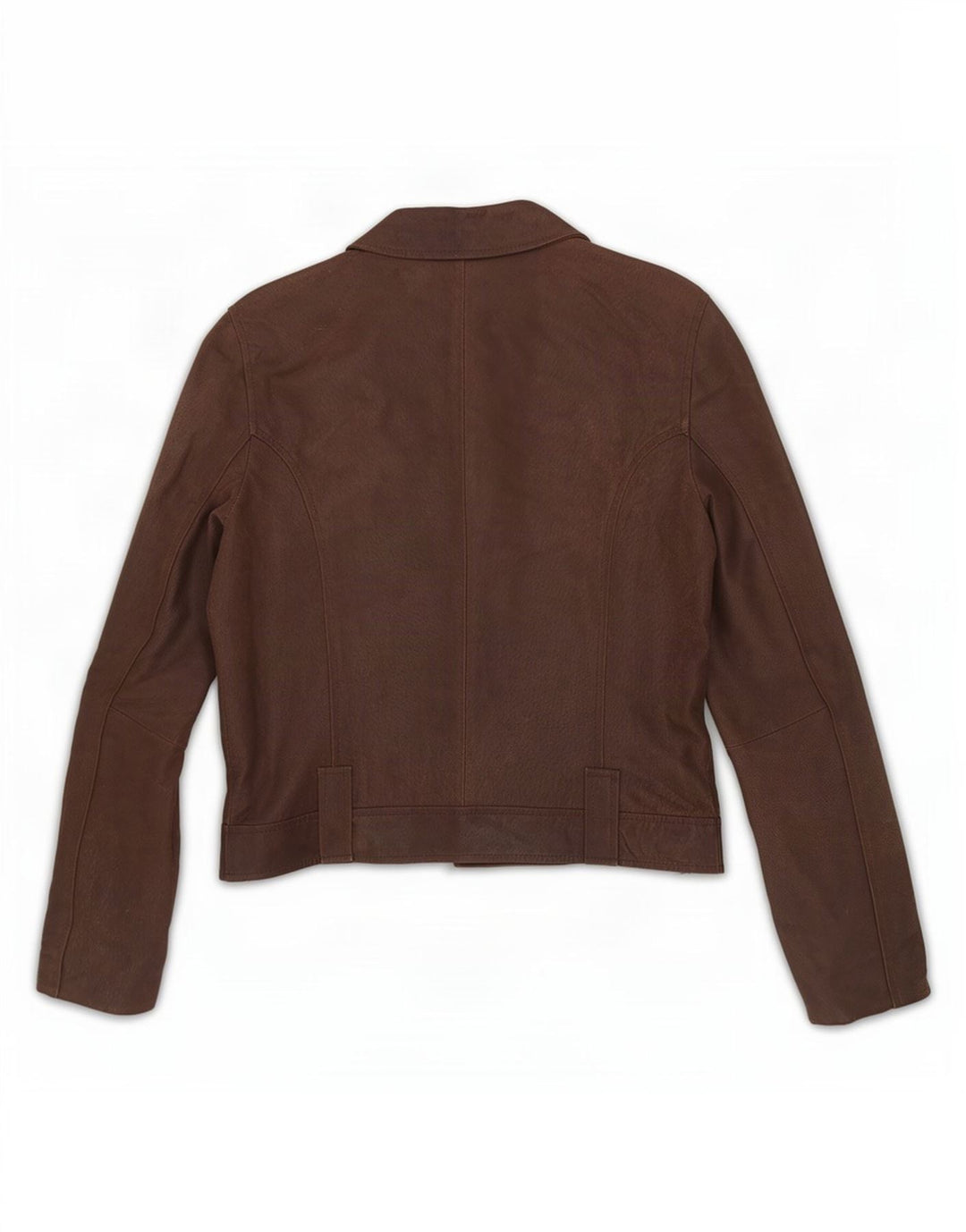 In Extenso Damen Lederjacke UK 14 Mittelbraun