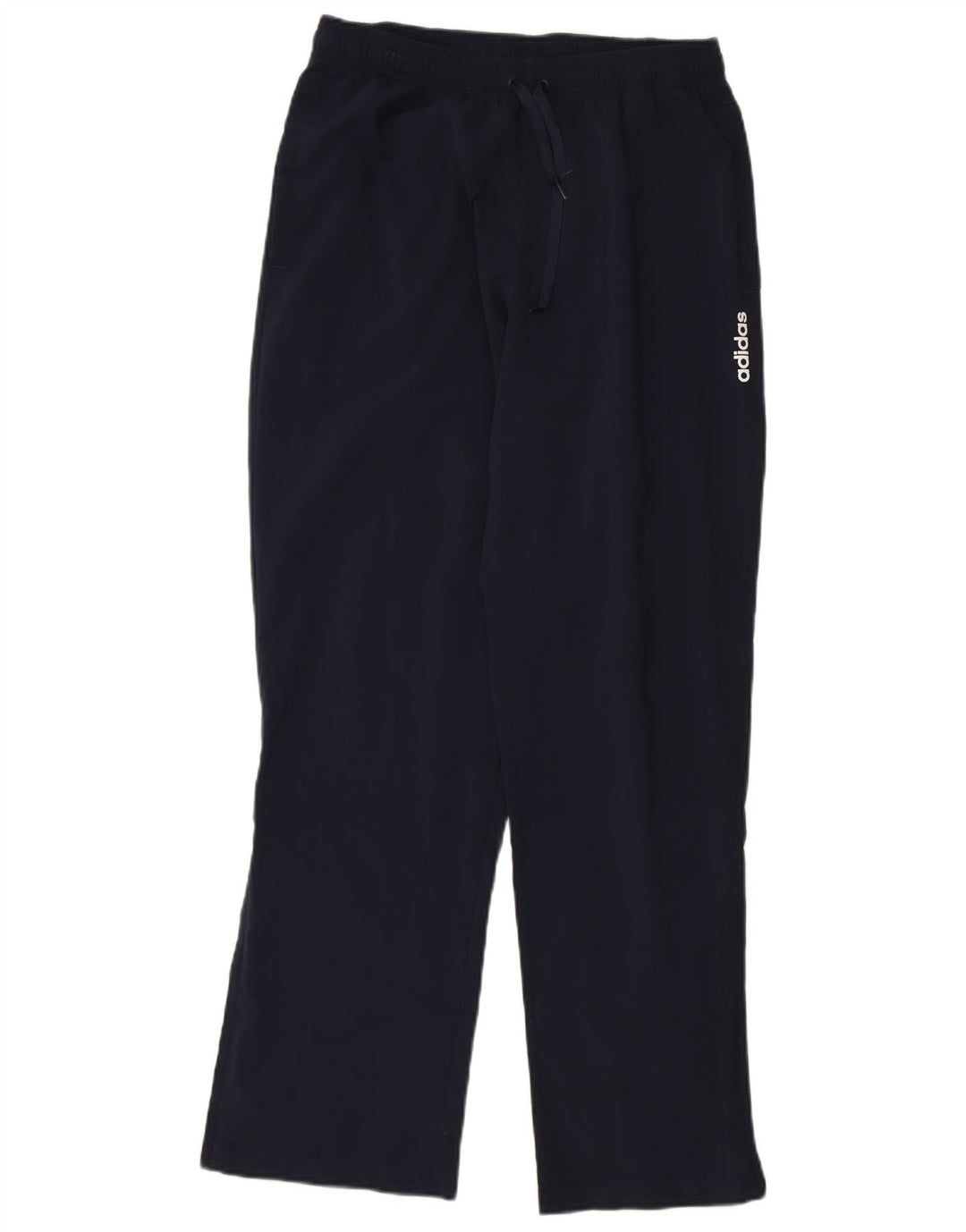 ADIDAS Mens Tracksuit Trousers Medium  Navy Blue Polyester
