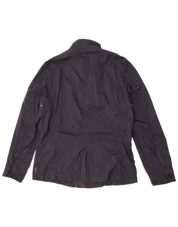 Armani Jeans Mens Utility Jacket UK 42 XL Navy Blue Polyamide