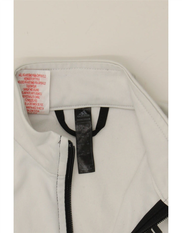 ADIDAS Boys Tracksuit Top Jacket 9-10 Years Black Colourblock Polyester Vintage Adidas and Second-Hand Adidas from Messina Hembry 