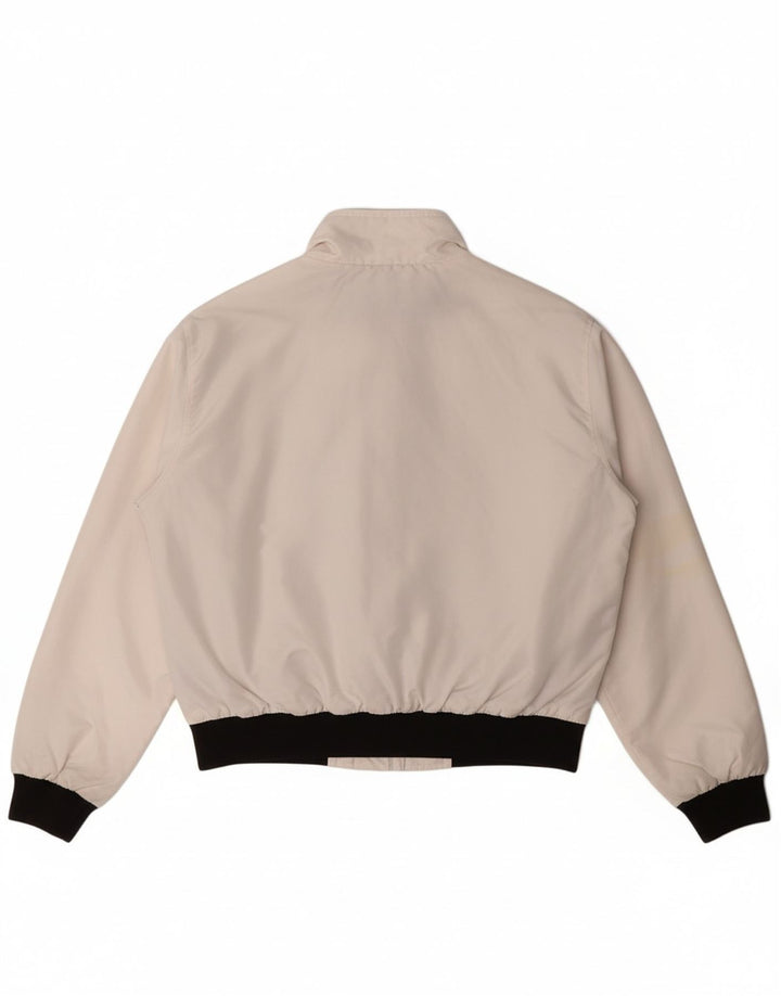 REFRIGIWEAR Womens Bomber Jacket UK 14 Medium White Colourblock Nylon