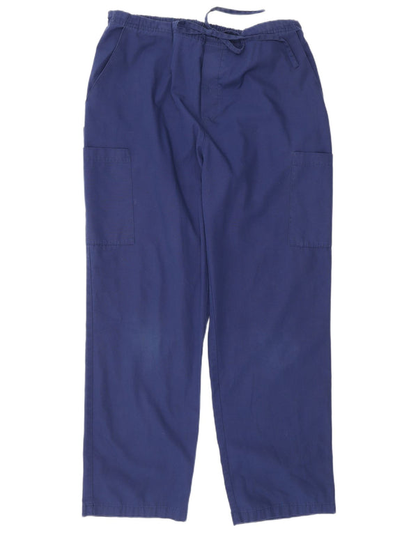 Pantaloni cargo regolari da uomo Dickies Large W34 L30 poliestere blu navy