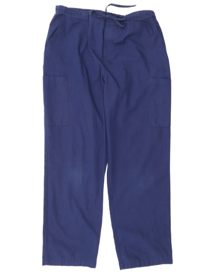 Pantaloni cargo regolari da uomo Dickies Large W34 L30 poliestere blu navy