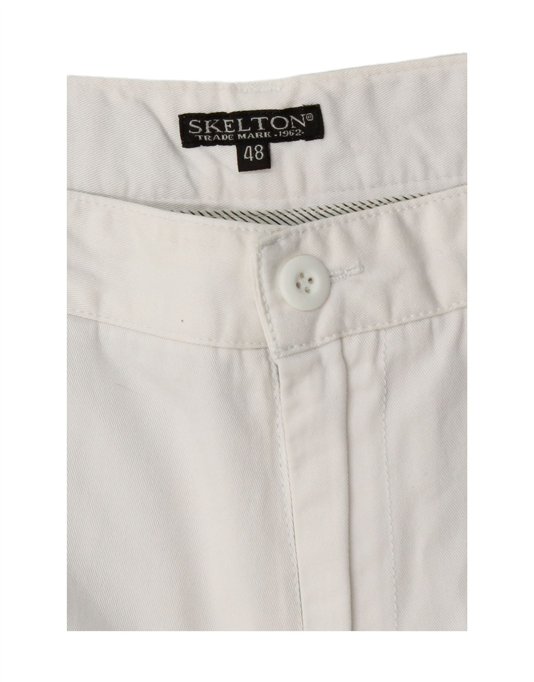 VINTAGE Mens Chino Shorts IT 48 Medium W32 White Cotton
